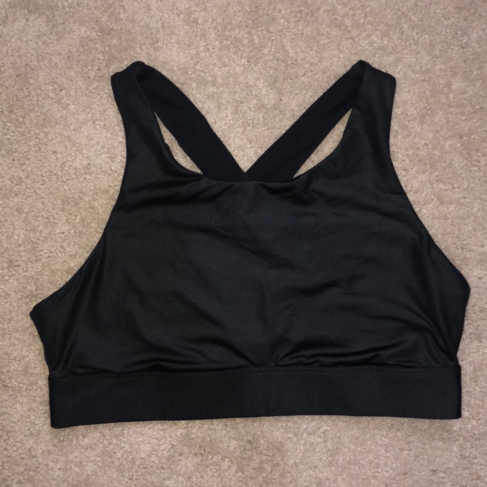 Fabletics Black Sports Bra - XL light/med support